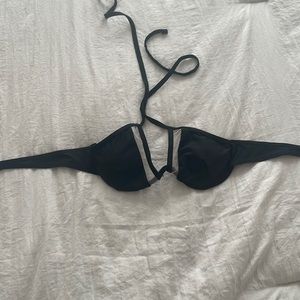 Black bathing suit top